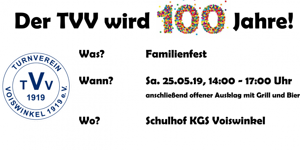 100 Jahre TVV!