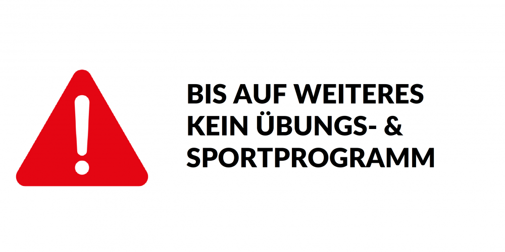Kein Sportbetrieb im November!